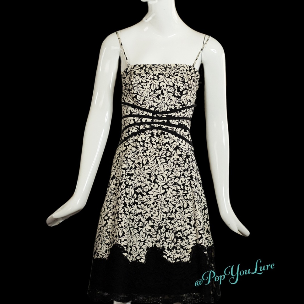 OC By OC Strapless Dress With Lace Bottom